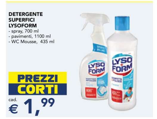 Detergente Superfici Lysoform