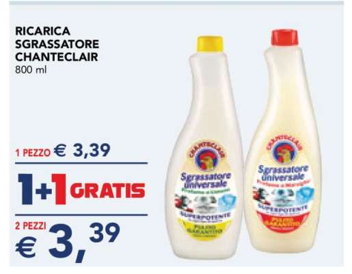 Ricarica Sgrassatore Chanteclair