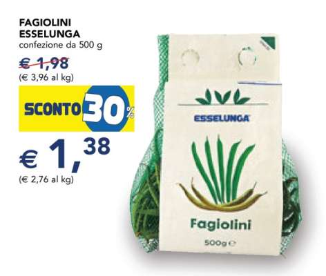 FAGIOLINI ESSELUNGA