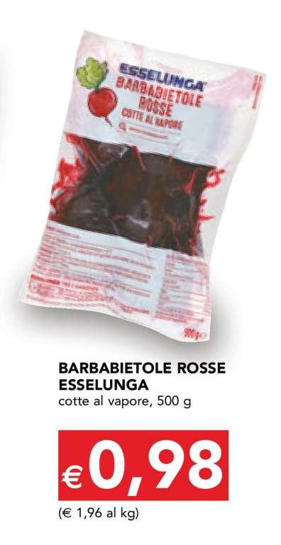 BARBABIETOLE ROSSE ESSELUNGA