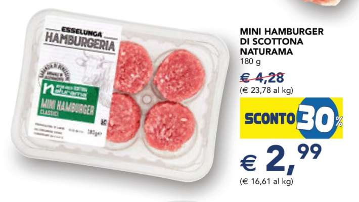MINI HAMBURGER DI SCOTTONA NATURAMA