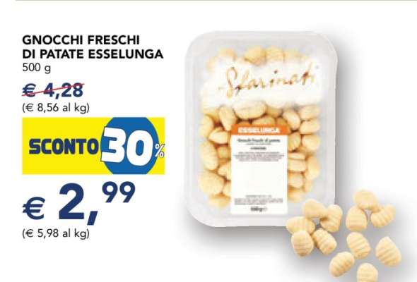 Gnocchi Freschi di Patate Esselunga
