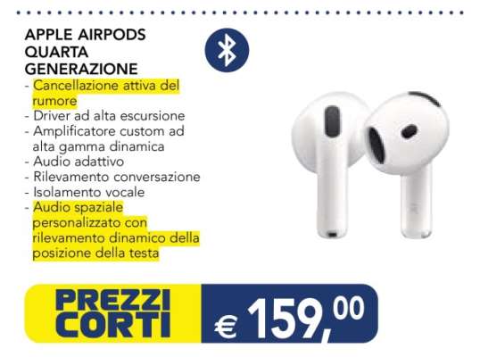 APPLE AIRPODS QUARTA GENERAZIONE