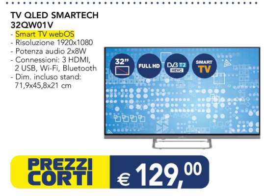 TV QLED SMARTECH 32QW01V