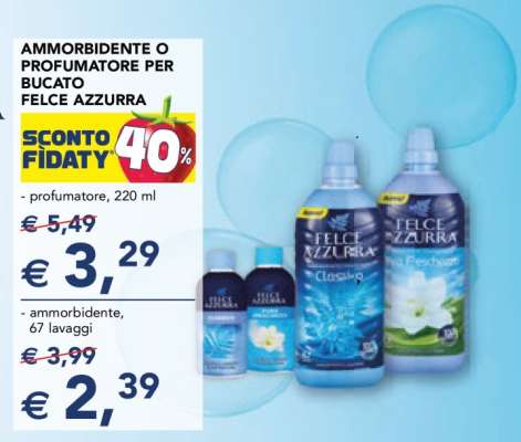 Felce Azzurra Ammorbidente o Profumatore