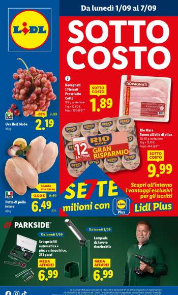 Volantino Lidl - 1/9/2025 - 7/9/2025.