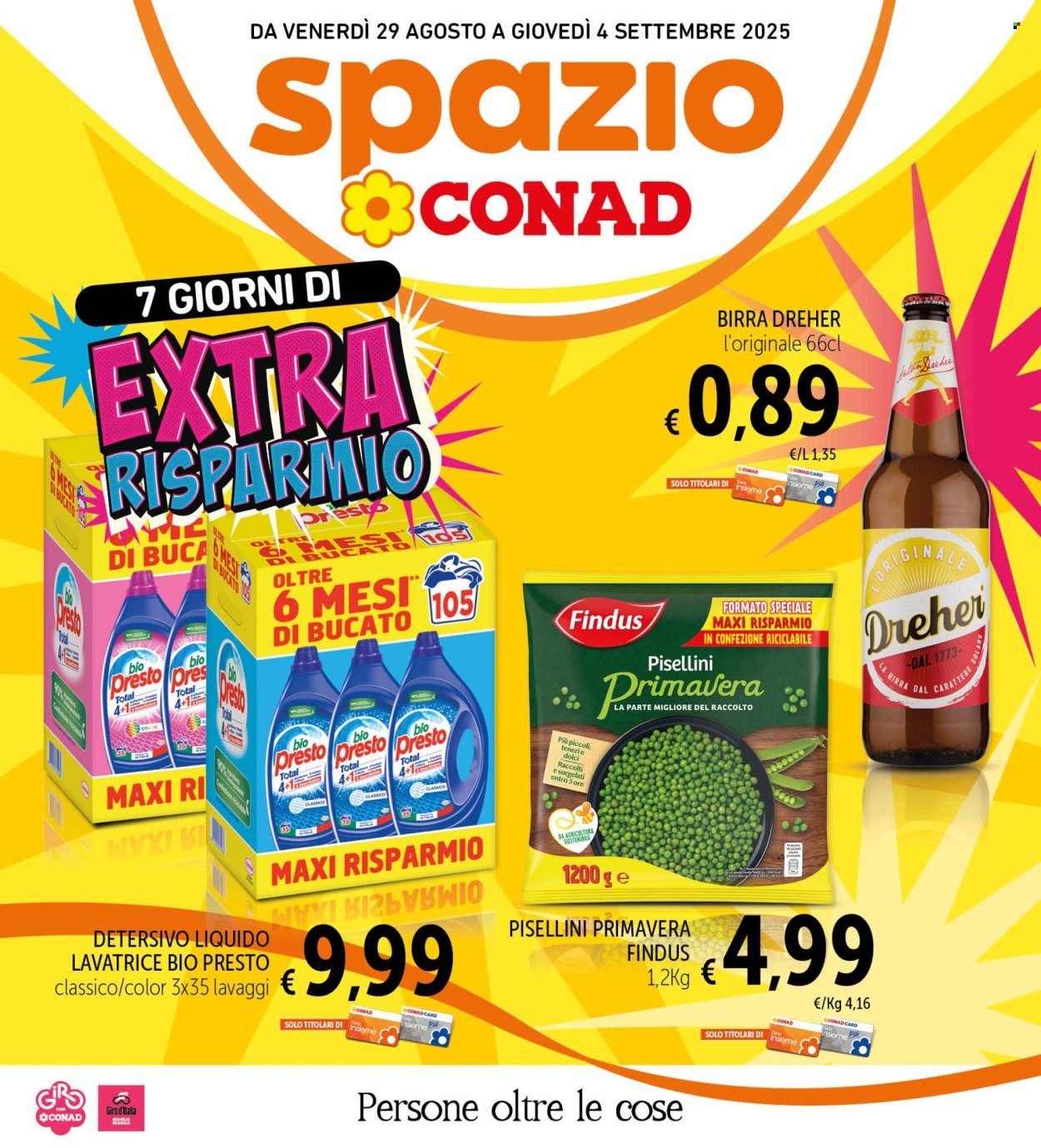 Volantino Spazio Conad - 29/8/2025 - 4/9/2025. Pagina 1