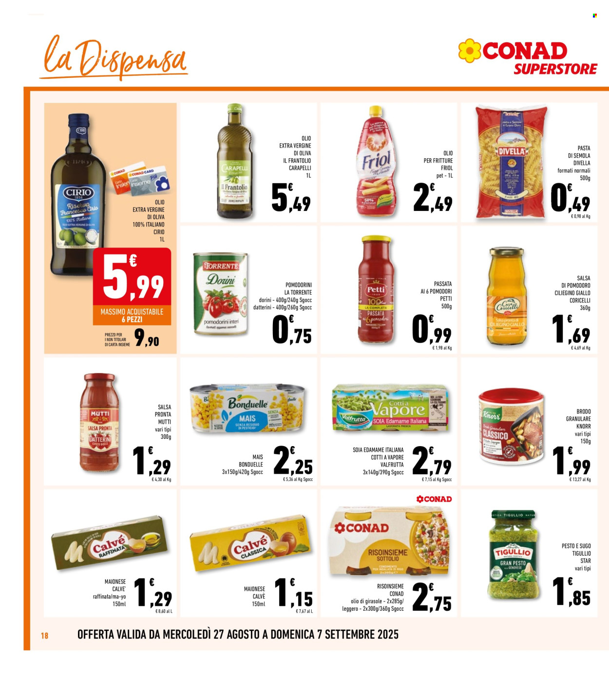 Volantino Conad Superstore - 27/8/2025 - 7/9/2025. Pagina 18