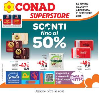 Volantino Conad Superstore - 28/8/2025 - 7/9/2025.