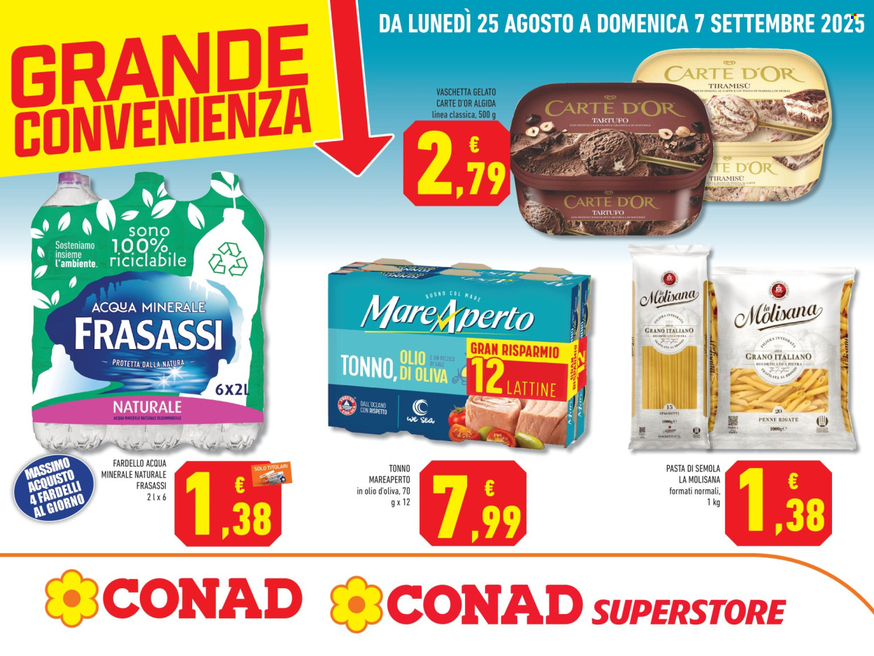 Volantino Conad - 25/8/2025 - 7/9/2025. Pagina 1