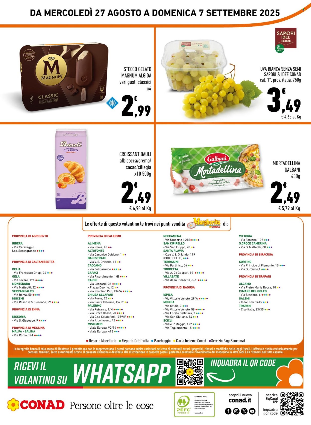 Volantino Margherita Conad - 27/8/2025 - 7/9/2025. Pagina 16