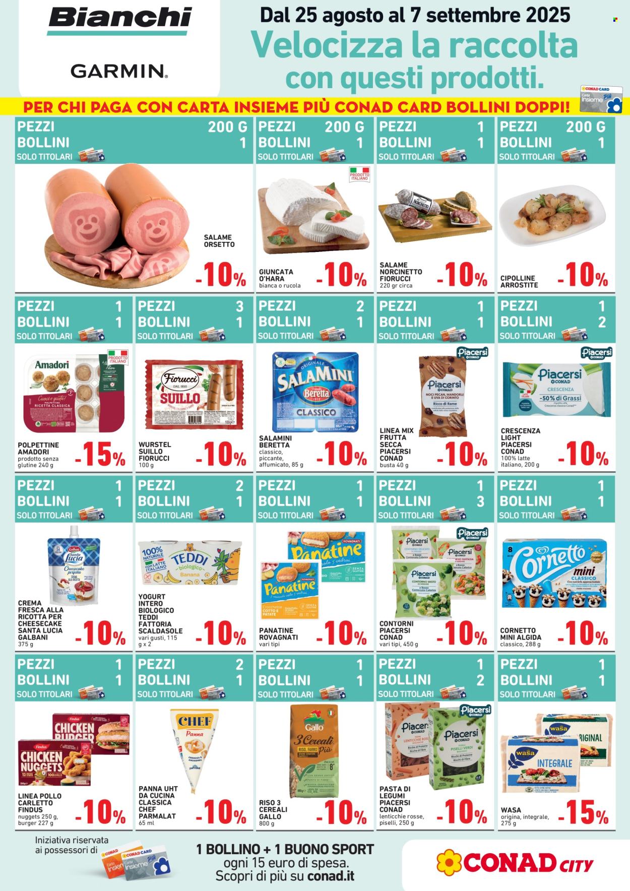 Volantino Conad - 25/8/2025 - 7/9/2025. Pagina 1