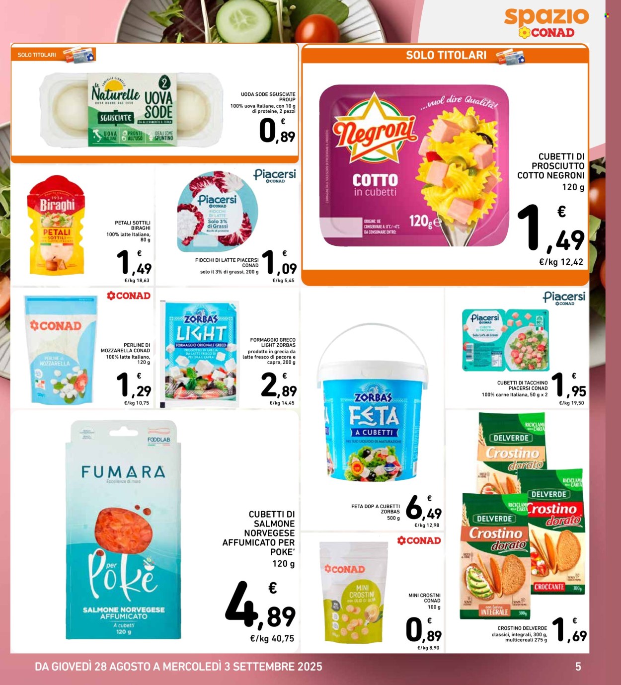 Volantino Spazio Conad - 28/8/2025 - 3/9/2025. Pagina 5