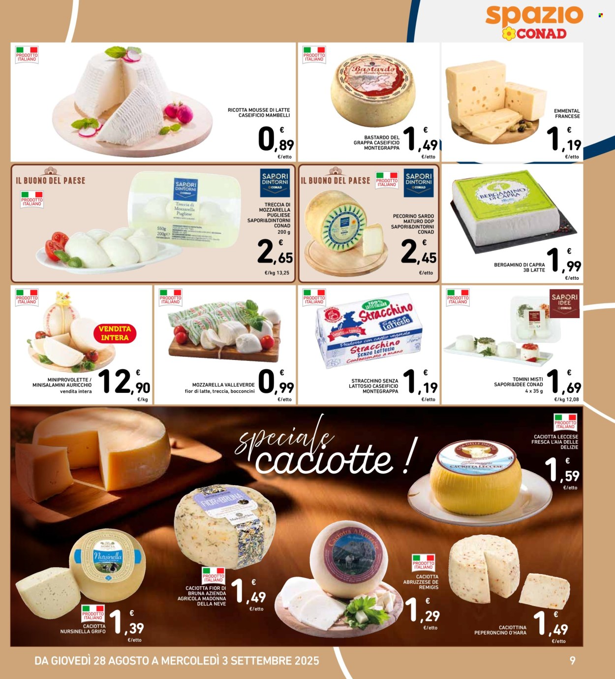 Volantino Spazio Conad - 28/8/2025 - 3/9/2025. Pagina 9
