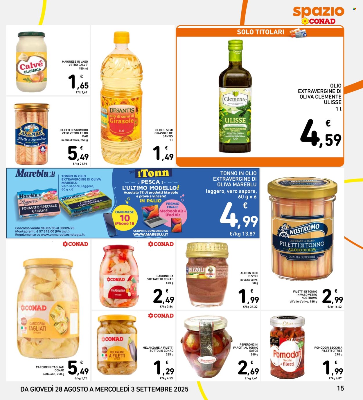 Volantino Spazio Conad - 28/8/2025 - 3/9/2025. Pagina 15