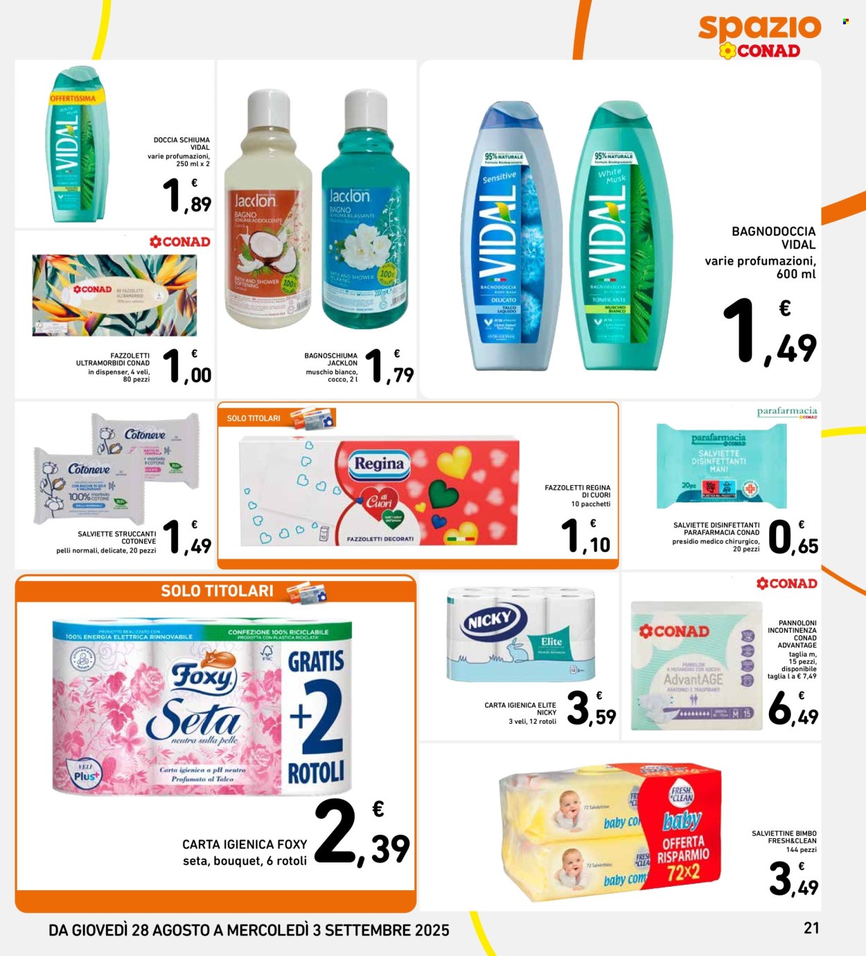 Volantino Spazio Conad - 28/8/2025 - 3/9/2025. Pagina 21