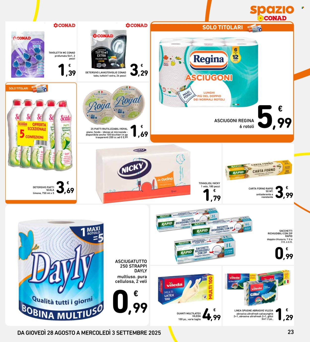 Volantino Spazio Conad - 28/8/2025 - 3/9/2025. Pagina 23