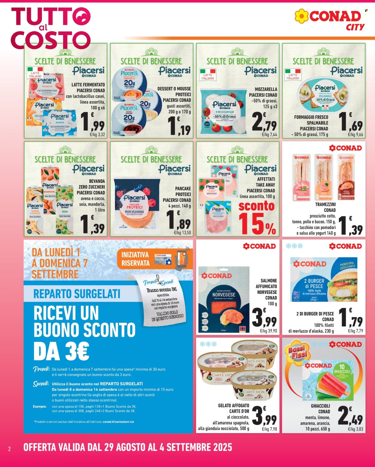 Volantino Conad City - 29/8/2025 - 4/9/2025. Pagina 2