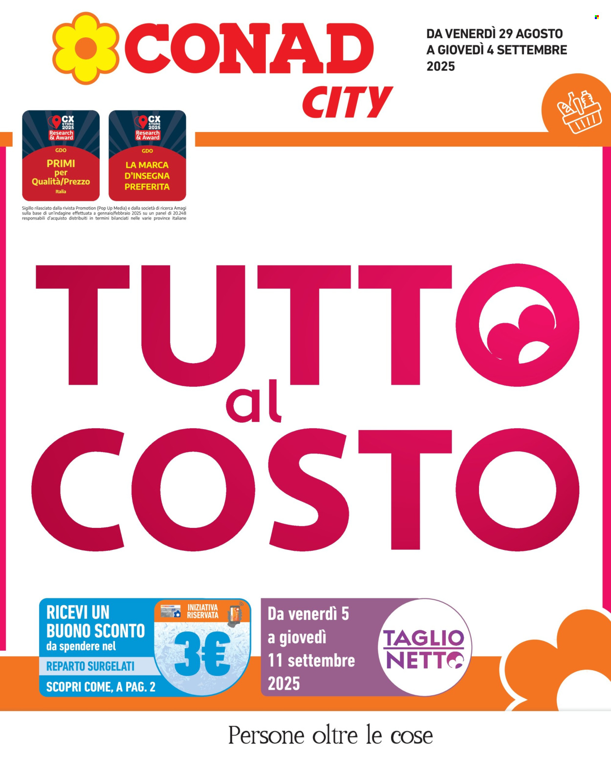 Volantino Conad City - 29/8/2025 - 4/9/2025. Pagina 1