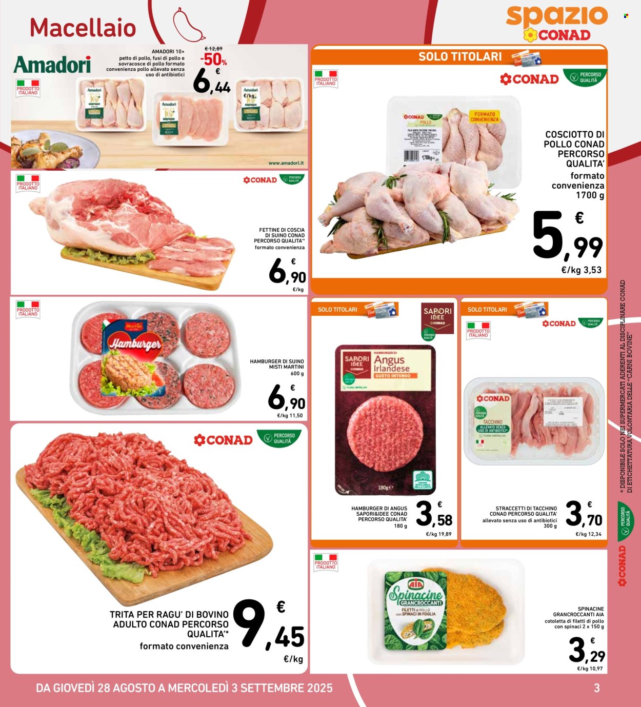 Volantino Spazio Conad - 28/8/2025 - 3/9/2025. Pagina 3