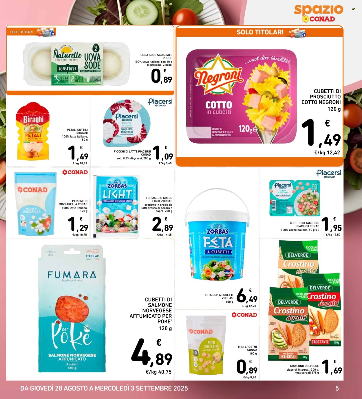 Volantino Spazio Conad - 28/8/2025 - 3/9/2025. Pagina 5