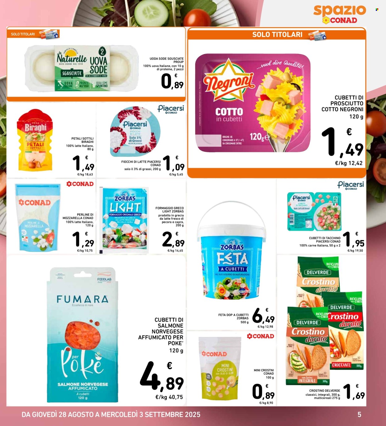 Volantino Spazio Conad - 28/8/2025 - 3/9/2025. Pagina 5