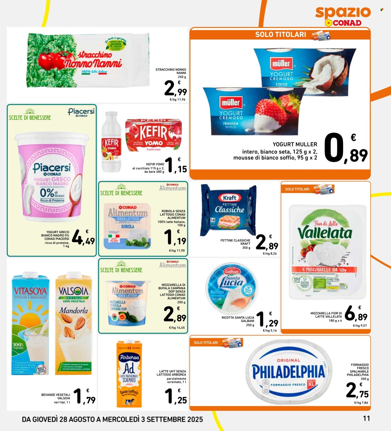 Volantino Spazio Conad - 28/8/2025 - 3/9/2025. Pagina 11