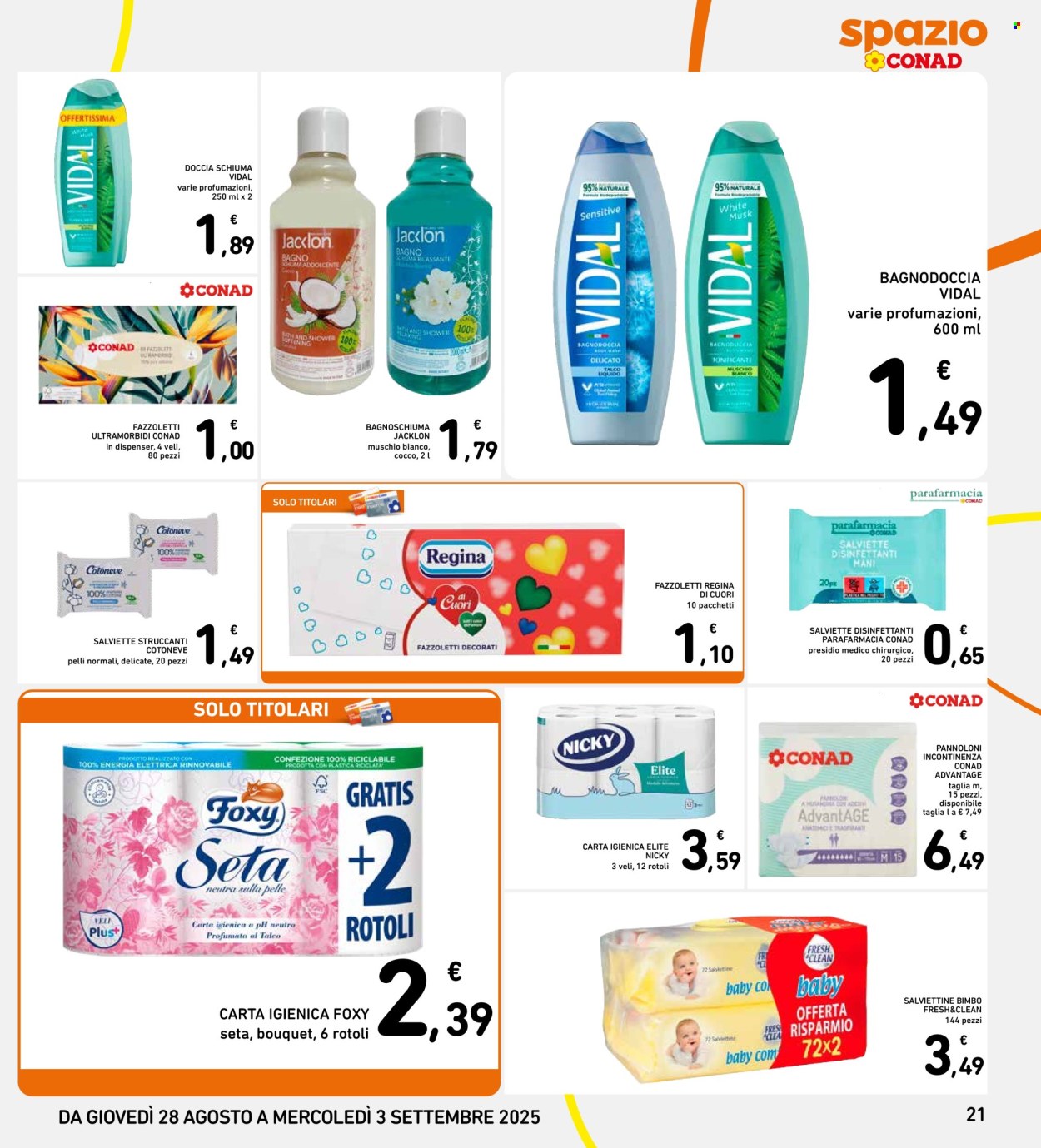 Volantino Spazio Conad - 28/8/2025 - 3/9/2025. Pagina 21