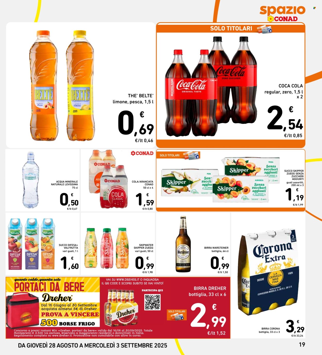 Volantino Spazio Conad - 28/8/2025 - 3/9/2025. Pagina 19