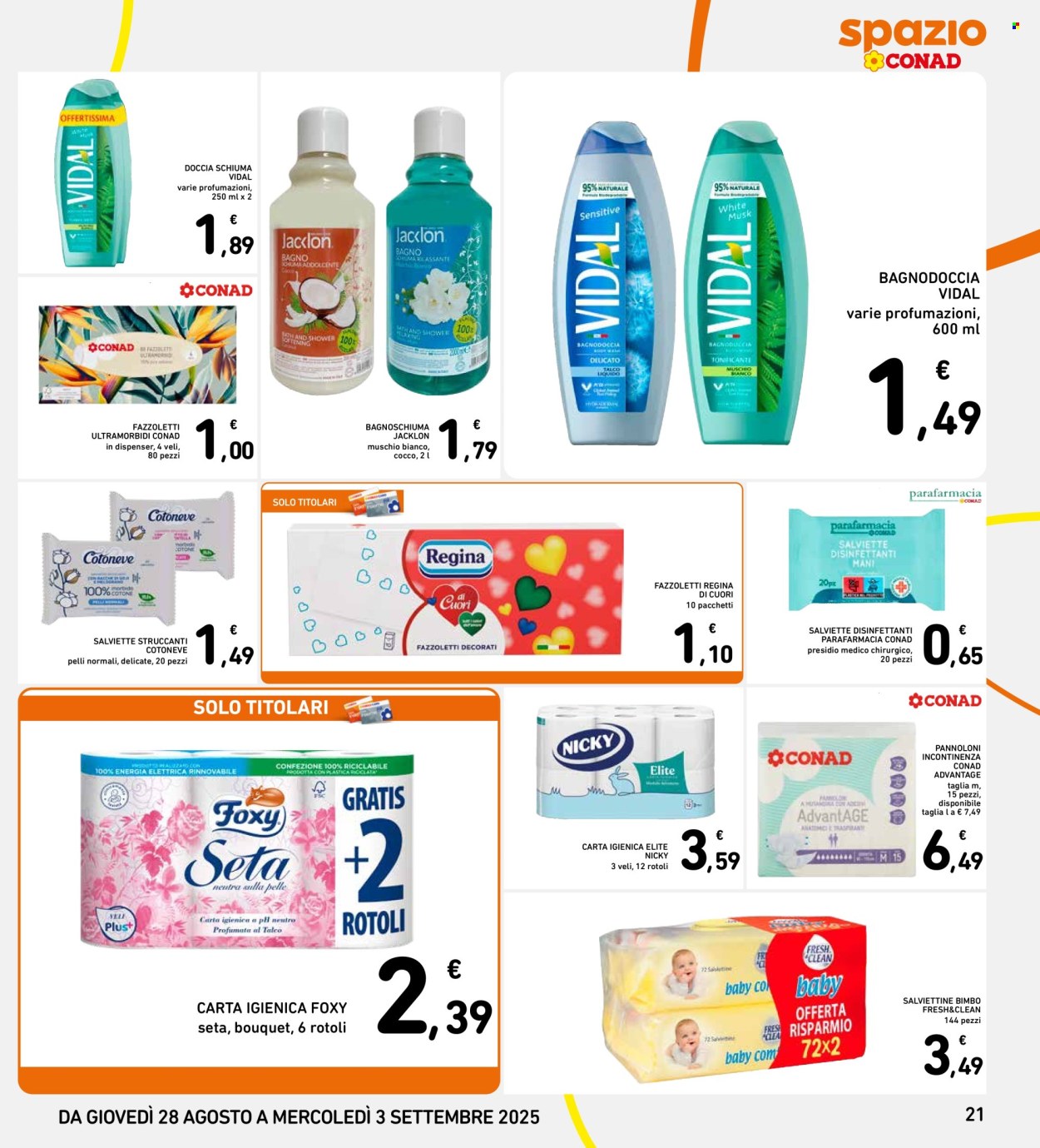 Volantino Spazio Conad - 28/8/2025 - 3/9/2025. Pagina 21