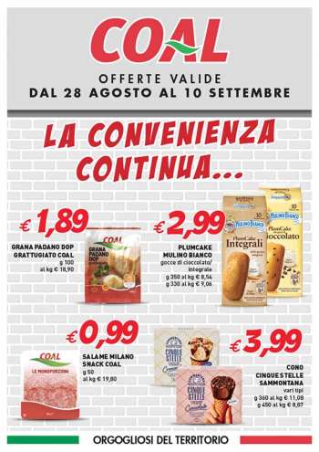 Volantino COAL - 28/8/2025 - 10/9/2025.
