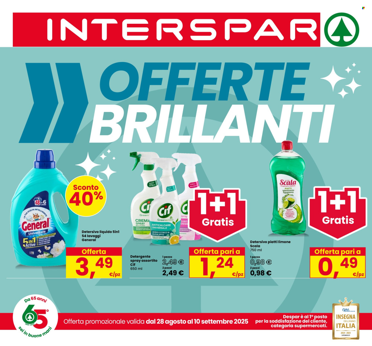 Volantino Interspar - 28/8/2025 - 10/9/2025. Pagina 1
