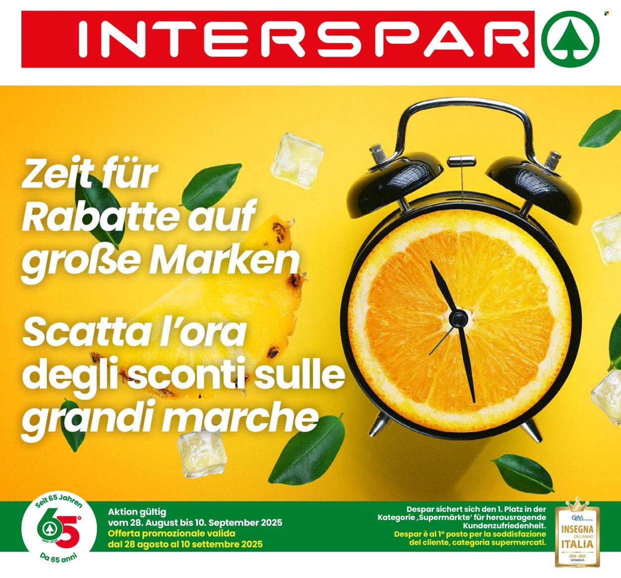 Volantino Interspar - 28/8/2025 - 10/9/2025. Pagina 1