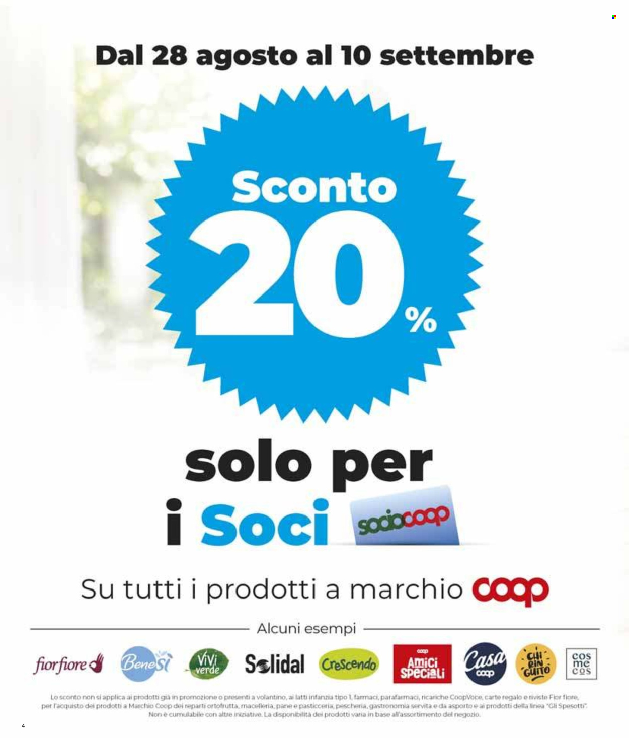 Volantino Coop - 28/8/2025 - 17/9/2025. Pagina 4