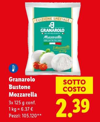 Granarolo Bustone Mozzarella