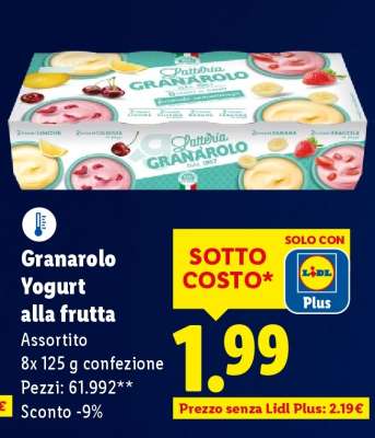 Granarolo Yogurt alla frutta