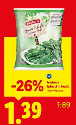 Freshona Spinaci in foglie