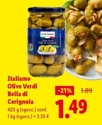 Italiamo Olive Verdi Bella di Cerignola
