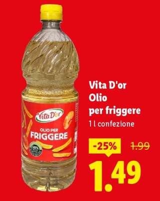 Vita D'or Olio per friggere