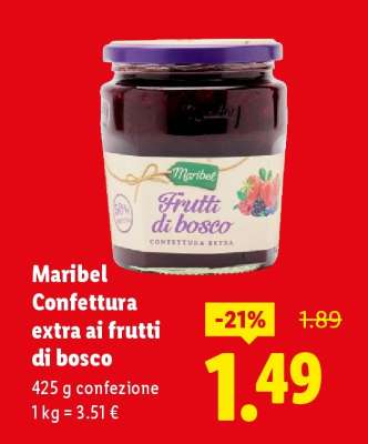 Maribel Confettura extra ai frutti di bosco