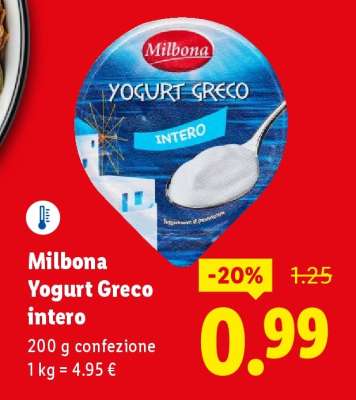 Milbona Yogurt Greco intero