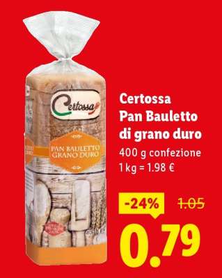 Certossa Pan Bauletto di grano duro