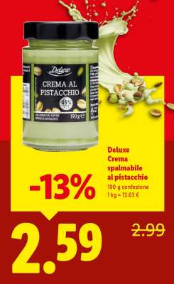 Deluxe Crema spalmabile al pistacchio