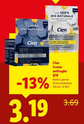 Cien Crema antirughe Q10