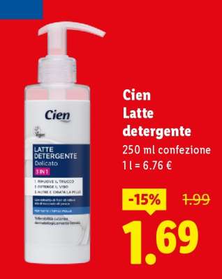 Cien Latte detergente