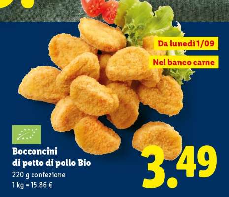 Bocconcini di petto di pollo Bio