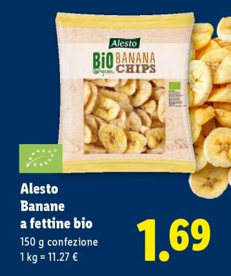 Alesto Banane a fettine bio