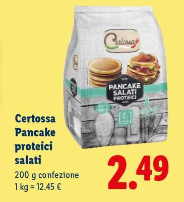 Certossa Pancake proteici salati