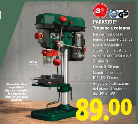 PARKSIDE® Trapano a colonna