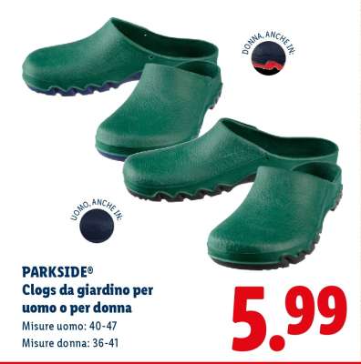 PARKSIDE® Clogs da giardino per uomo o per donna
